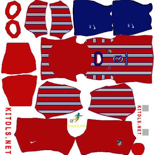 Atlético Madrid 2024-25 3 Atletico Madrid Home Kit 2024 2025 DLS 24